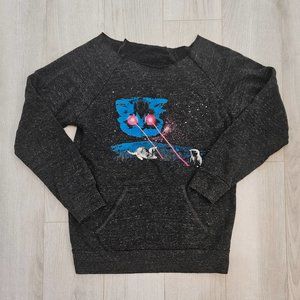 Meta Laser Cat Sweatshirt with kangaroo pocket